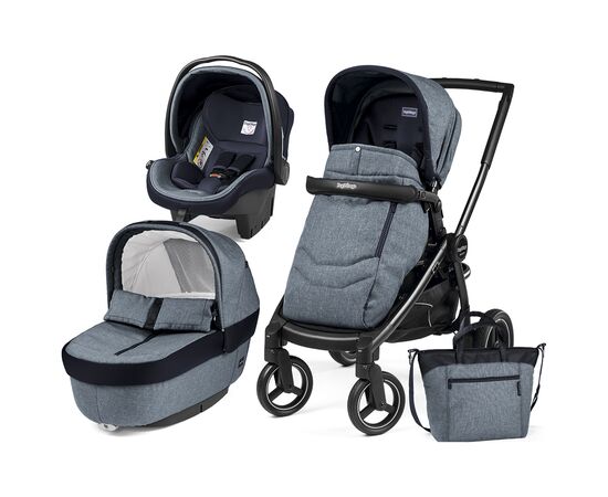 Коляска Peg-Perego 3 в 1 Team Horizon Небесна (PACK03-00000000004)