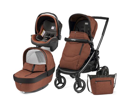 Коляска Peg-Perego 3 в 1 Team Terracotta Теракотова (PACK03-00000000002)