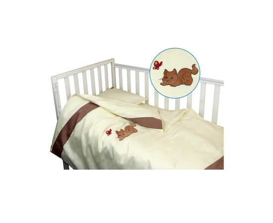 Дитячий постільний набір Руно Рижик з аплікацією 60х120 (932Рижик), зображення 2 Дитячий постільний набір Руно Рижик з аплікацією 60х120 (932Рижик), зображення 2