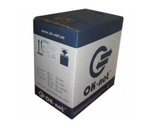 Кабель мережевий OK-Net OC-SFTP5E-BOX (КПВонг-HFЭО-ВП (200) 4*2*0,51)