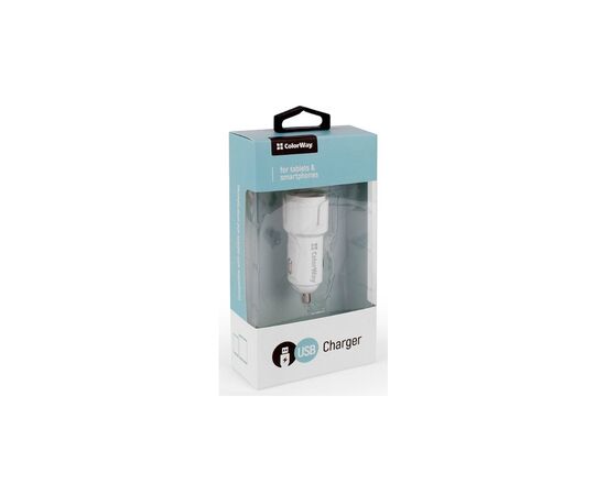 Зарядное устройство ColorWay 2USB 2.4A white (CW-CHA007-WT), изображение 5 Зарядное устройство ColorWay 2USB 2.4A white (CW-CHA007-WT), изображение 5