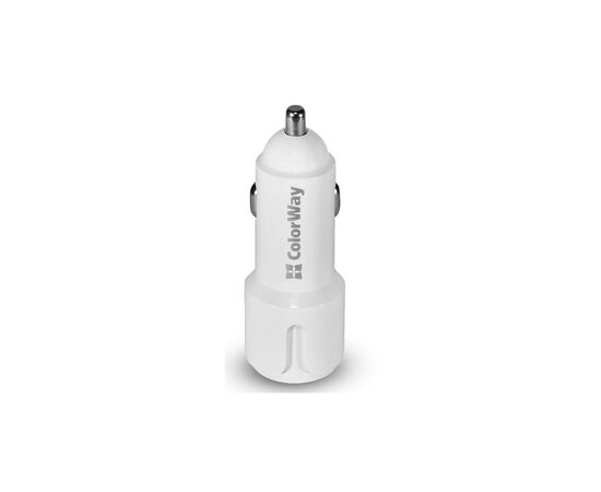 Зарядное устройство ColorWay 2USB 2.4A white (CW-CHA007-WT)