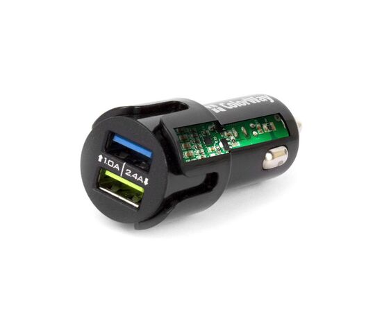 Зарядное устройство ColorWay 2USB 2.4A black (CW-CHA007-BK), изображение 2 Зарядное устройство ColorWay 2USB 2.4A black (CW-CHA007-BK), изображение 2