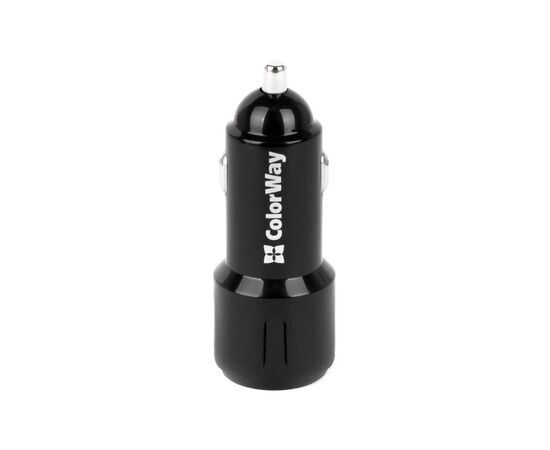 Зарядний пристрій ColorWay 2USB 2.4A black (CW-CHA007-BK)