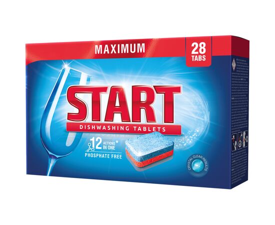 Таблетки для посудомоечных машин Start Maximum 28 шт. (4820207100060)