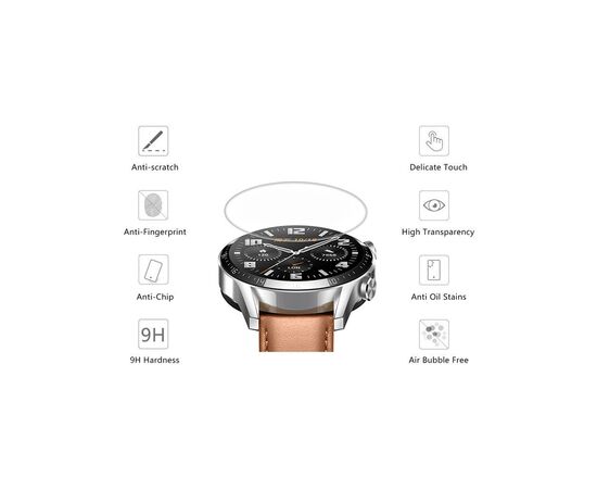Стекло защитное Drobak glass-film Ceramics Honor MagicWatch 2 42mm (313145), изображение 2 Стекло защитное Drobak glass-film Ceramics Honor MagicWatch 2 42mm (313145), изображение 2