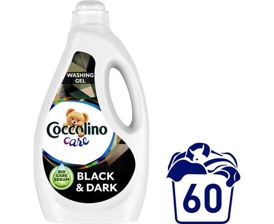 Гель для стирки Coccolino Care для черных и темных вещей 2.4 л (8710847872372), изображение 2 Гель для стирки Coccolino Care для черных и темных вещей 2.4 л (8710847872372), изображение 2