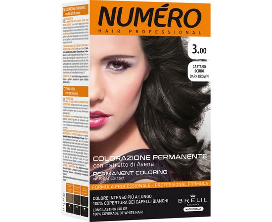 Фарба для волосся Brelil Numero 3.00 - Dark Brown 140 мл (8011935081233)
