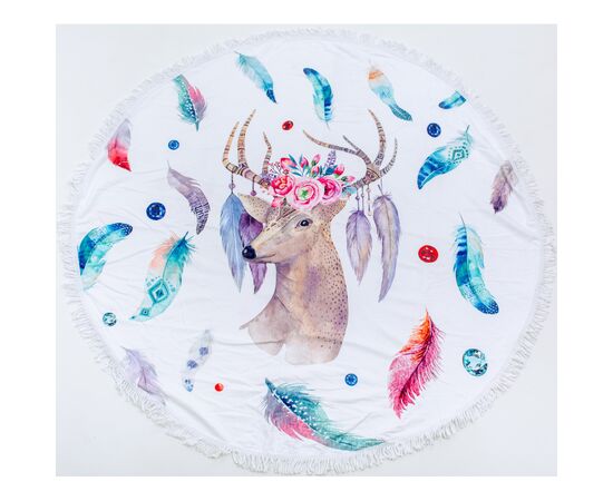 Полотенце MirSon пляжное №5050 Summer Time Fallow-deer 150x150 см (2200003180633)