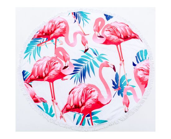 Полотенце MirSon пляжное №5054 Summer Time Light flamingo 150x150 см (2200003180688)