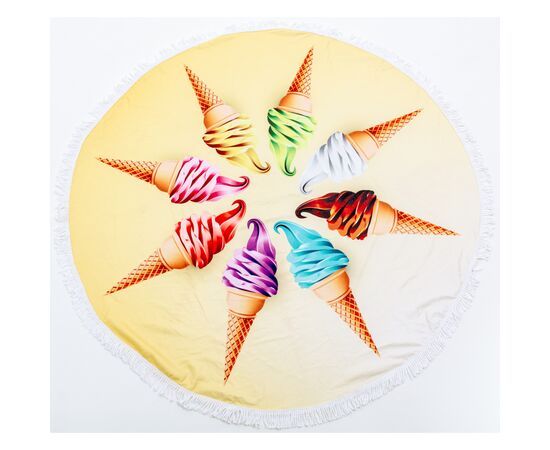 Рушник MirSon пляжний №5057 Summer Time Icecreams 150x150 см (2200003180718)