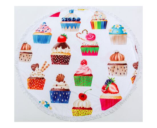 Полотенце MirSon пляжное №5059 Summer Time Muffins 150x150 см (2200003180855)
