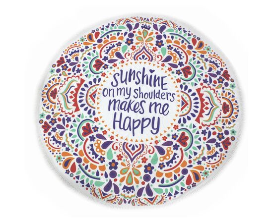 Полотенце MirSon пляжное №5073 Summer Time Sunshine 150x150 см (2200003947816)