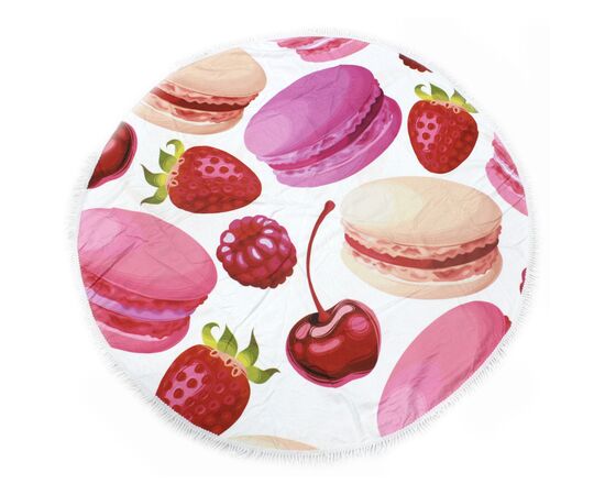 Полотенце MirSon пляжное №5075 Summer Time Fruit Macaroons 150x150 см (2200003947830)