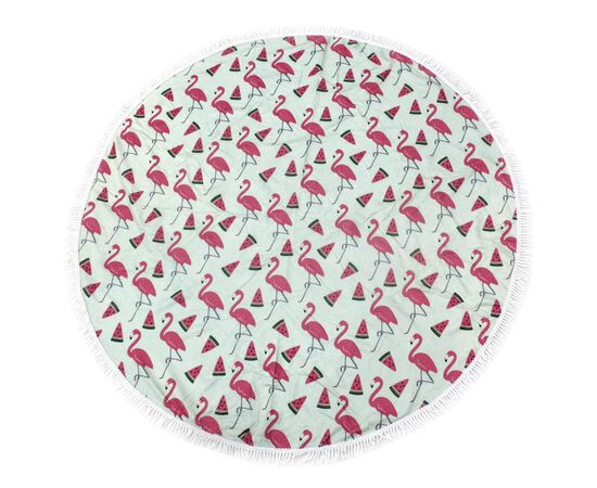 Полотенце MirSon пляжное №5077 Summer Time Menthol Flamigo 150x150 см (2200003947854)