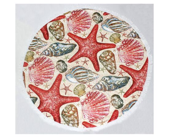 Полотенце MirSon пляжное №5078 Summer Time Seashells 150x150 см (2200003947885), изображение 2 Полотенце MirSon пляжное №5078 Summer Time Seashells 150x150 см (2200003947885), изображение 2