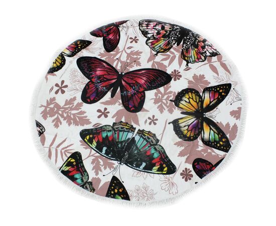 Рушник MirSon пляжний №5081 Summer Time Butterflies 150x150 см (2200003947908)