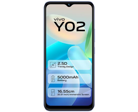 Мобильный телефон Vivo Y02 2/32GB Orchid Blue, изображение 2