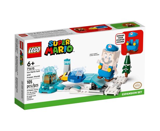 Конструктор LEGO Super Mario Костюм ледяного Марио и ледяной мир. Дополнительный набор 105 деталей (71415)