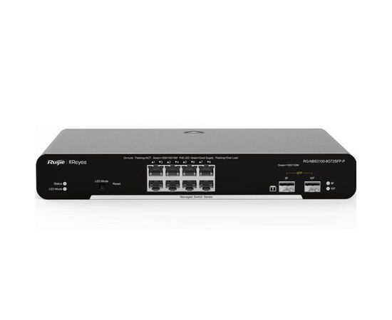 Коммутатор сетевой Ruijie Networks RG-NBS3100-8GT2SFP-P, изображение 2 Коммутатор сетевой Ruijie Networks RG-NBS3100-8GT2SFP-P, изображение 2