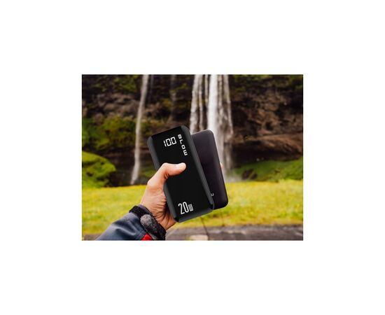 Батарея универсальная Blow 30000mAh, PD/20W, QC/3.0/20W, inp:Micro-USB/USB-C, out:USB-A*2/USB-C, black (PB30A), изображение 3 Батарея универсальная Blow 30000mAh, PD/20W, QC/3.0/20W, inp:Micro-USB/USB-C, out:USB-A*2/USB-C, black (PB30A), изображение 3