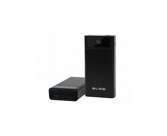 Батарея універсальна Blow 40000mAh, PD/20W, QC/3.0, inp:Micro-USB/USB-C, out:USB-A*2/USB-C, black (PB40AB)