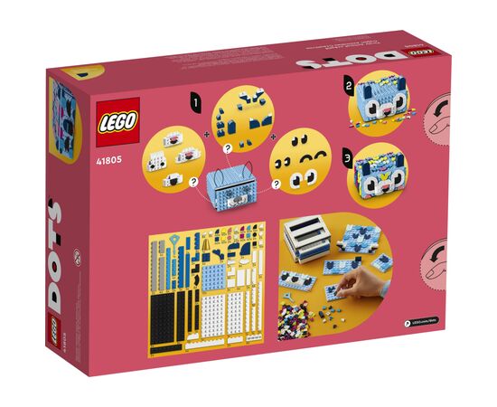 Конструктор LEGO DOTS Креативный ящик «Животные» 643 детали (41805), изображение 10 Конструктор LEGO DOTS Креативный ящик «Животные» 643 детали (41805), изображение 10
