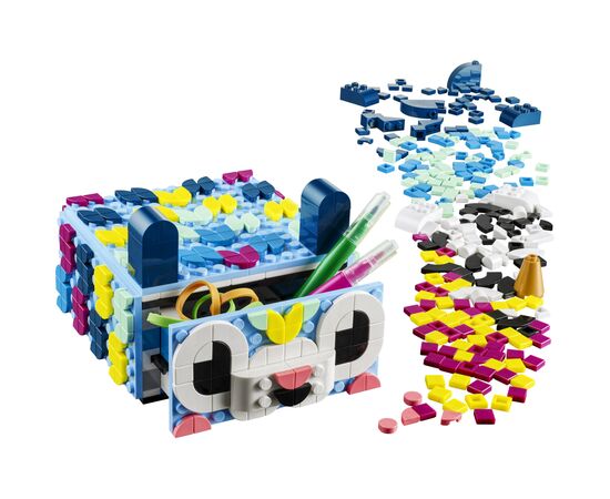 Конструктор LEGO DOTS Креативный ящик «Животные» 643 детали (41805), изображение 2 Конструктор LEGO DOTS Креативный ящик «Животные» 643 детали (41805), изображение 2
