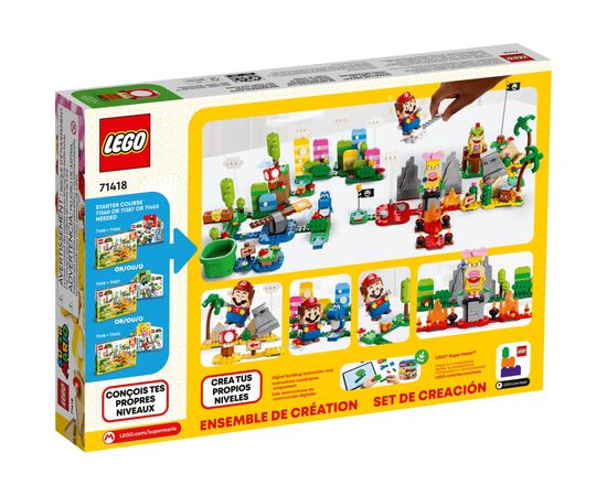 Конструктор LEGO Super Mario Набір для творчості для майстрів 588 деталей (71418), зображення 7 Конструктор LEGO Super Mario Набір для творчості для майстрів 588 деталей (71418), зображення 7