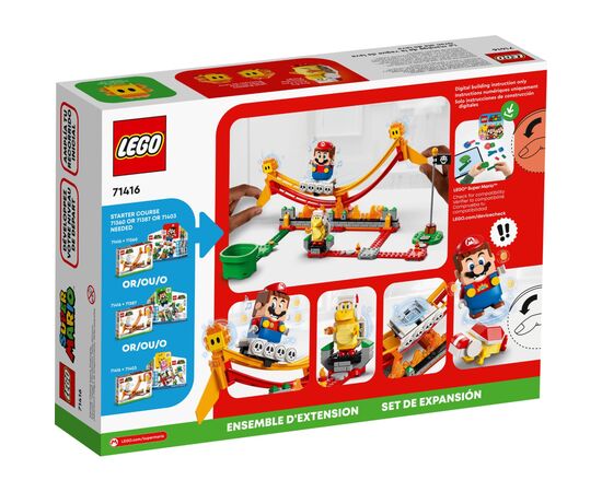 Конструктор LEGO Super Mario Поездка на скамью-волне. Дополнительный набор 218 деталей (71416), изображение 6 Конструктор LEGO Super Mario Поездка на скамью-волне. Дополнительный набор 218 деталей (71416), изображение 6