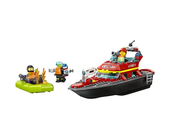 Конструктор LEGO City Човен пожежної бригади 144 деталі (60373), зображення 2 Конструктор LEGO City Човен пожежної бригади 144 деталі (60373), зображення 2