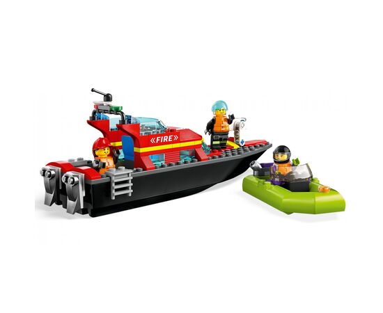 Конструктор LEGO City Човен пожежної бригади 144 деталі (60373), зображення 4 Конструктор LEGO City Човен пожежної бригади 144 деталі (60373), зображення 4