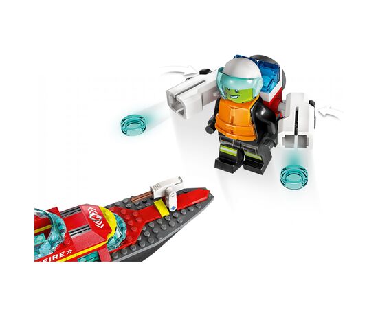 Конструктор LEGO City Човен пожежної бригади 144 деталі (60373), зображення 6 Конструктор LEGO City Човен пожежної бригади 144 деталі (60373), зображення 6