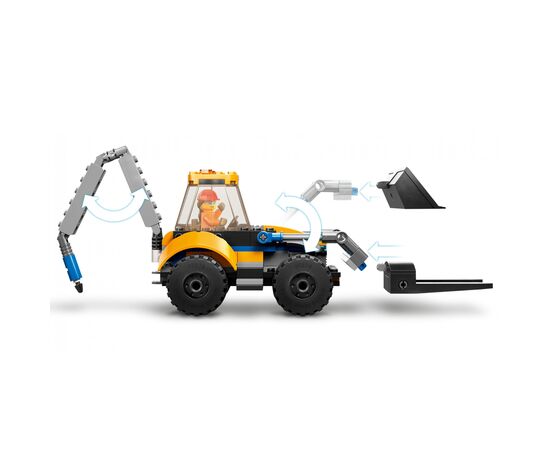 Конструктор LEGO City Екскаватор 148 деталей (60385), зображення 7 Конструктор LEGO City Екскаватор 148 деталей (60385), зображення 7