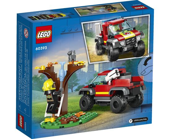 Конструктор LEGO City Пожарно-спасательный внедорожник 97 деталей (60393), изображение 6 Конструктор LEGO City Пожарно-спасательный внедорожник 97 деталей (60393), изображение 6