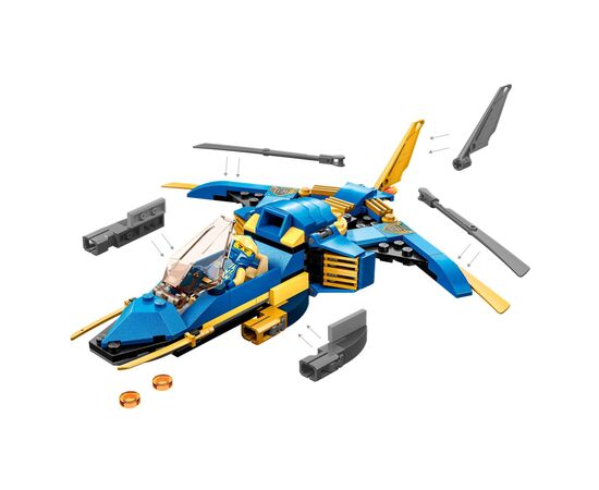 Конструктор LEGO Ninjago Реактивный самолет Джея EVO 146 деталей (71784), изображение 4 Конструктор LEGO Ninjago Реактивный самолет Джея EVO 146 деталей (71784), изображение 4
