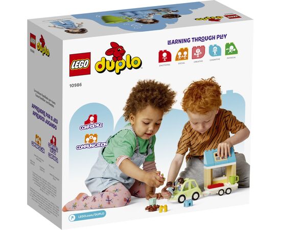 Конструктор LEGO DUPLO Town Семейный дом на колесах 31 деталь (10986), изображение 5 Конструктор LEGO DUPLO Town Семейный дом на колесах 31 деталь (10986), изображение 5