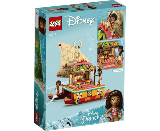 Конструктор LEGO Disney Princess Поисковая лодка Ваяны 321 деталь (43210), изображение 6 Конструктор LEGO Disney Princess Поисковая лодка Ваяны 321 деталь (43210), изображение 6