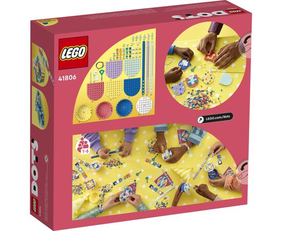 Конструктор LEGO DOTS Набір для супервечірки 1154 деталей (41806), зображення 6 Конструктор LEGO DOTS Набір для супервечірки 1154 деталей (41806), зображення 6