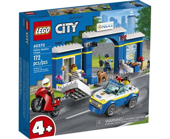 Конструктор LEGO City Переслідування на поліцейській дільниці 172 деталей (60370)