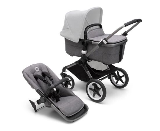 Коляска Bugaboo 2 в 1 Fox 3 без капюшона (Graphite/Grey Melange) (2306010041)