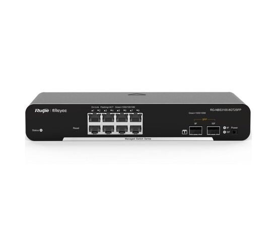 Коммутатор сетевой Ruijie Networks RG-NBS3100-8GT2SFP, изображение 2 Коммутатор сетевой Ruijie Networks RG-NBS3100-8GT2SFP, изображение 2