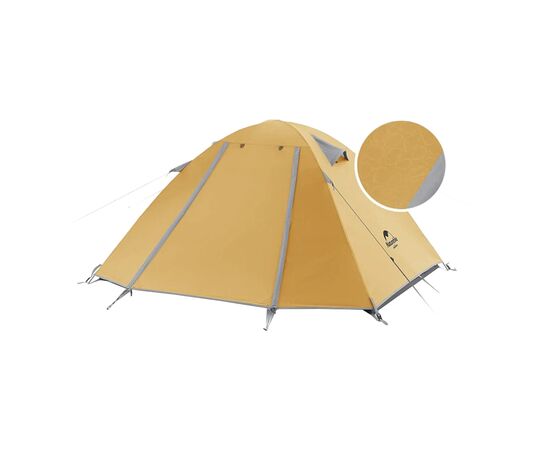 Палатка Naturehike P-Series NH18Z022-P 210T/65D Yellow (6927595783610)