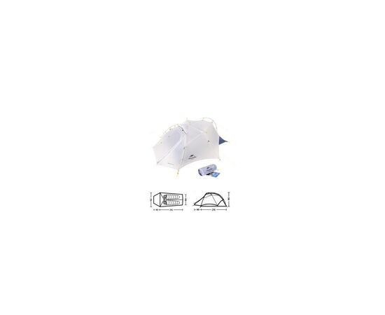 Палатка Naturehike CloudUPWingII15DsiliconeNH19ZP083Grey/Blue (6927595743430), изображение 2 Палатка Naturehike CloudUPWingII15DsiliconeNH19ZP083Grey/Blue (6927595743430), изображение 2