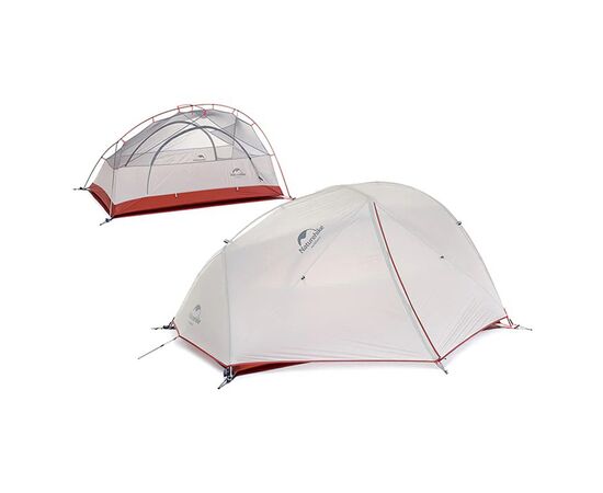 Палатка Naturehike Star-River 2 Updated NH17T012-T 210T Grey/Red (6927595772683), изображение 2 Палатка Naturehike Star-River 2 Updated NH17T012-T 210T Grey/Red (6927595772683), изображение 2