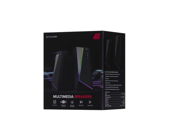 Акустическая система 2E PCS233 RGB USB Black (2E-PCS233BK), изображение 2 Акустическая система 2E PCS233 RGB USB Black (2E-PCS233BK), изображение 2