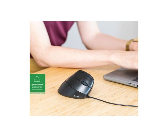 Мышка Trust Bayo Vertical Ergonomic ECO USB Black (24635), изображение 9 Мышка Trust Bayo Vertical Ergonomic ECO USB Black (24635), изображение 9