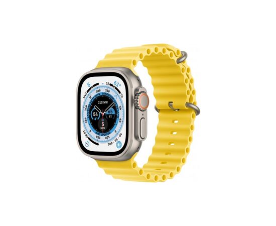 Смарт-годинник Apple Watch Ultra GPS + Cellular, 49mm Titanium Case with Yellow Ocean Band (MNHG3UL/A)