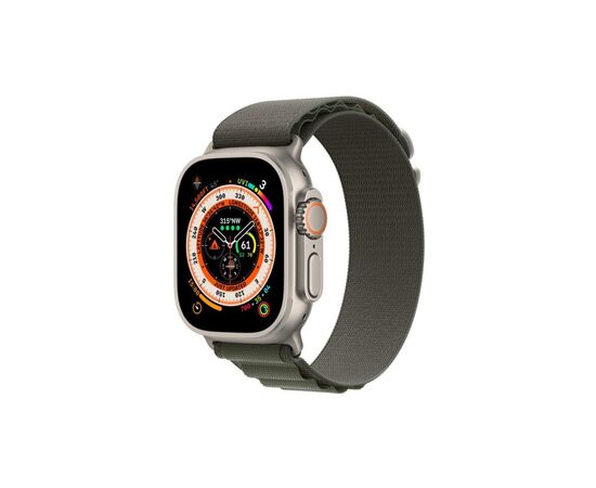 Смарт-годинник Apple Watch Ultra GPS + Cellular, 49mm Titanium Case with Green Alpine Loop -Large (MQFP3UL/A), зображення 2 Смарт-годинник Apple Watch Ultra GPS + Cellular, 49mm Titanium Case with Green Alpine Loop -Large (MQFP3UL/A), зображення 2