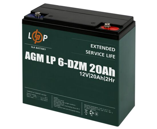 Батарея до ДБЖ LogicPower 12V 20Ah LP-6-DZM-20 (5438)